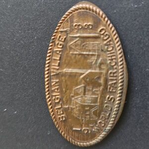 1933 Belgian Village, Chicago World' Fair Token
